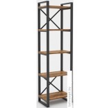 Стеллаж Hype Mebel Стандарт 50x170 (черный/дуб галифакс олово)