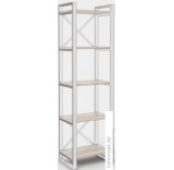 Стеллаж Hype Mebel Стандарт 80x200 (белый/древесина белая)