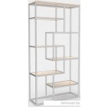 Стеллаж Hype Mebel Зиг-Заг-2 100x170 (белый/древесина белая)