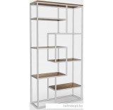 Стеллаж Hype Mebel Зиг-Заг-2 100x170 (белый/дуб галифакс олово)