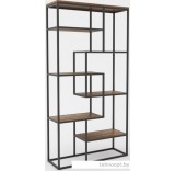 Стеллаж Hype Mebel Зиг-Заг-2 100x170 (черный/дуб галифакс олово)