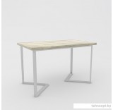 Кухонный стол Hype Mebel Дельта 110x70 (белый/древесина белая)