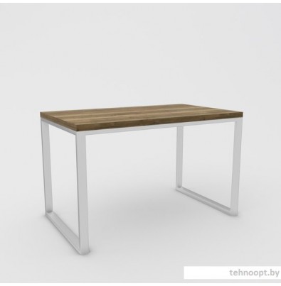 Кухонный стол Hype Mebel Чикаго 110x70 (белый/дуб галифакс олово)
