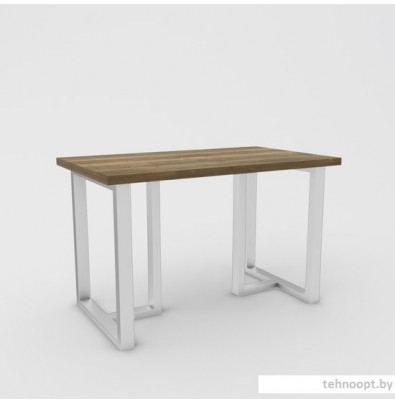 Кухонный стол Hype Mebel Триног 110x70 (белый/дуб галифакс олово)