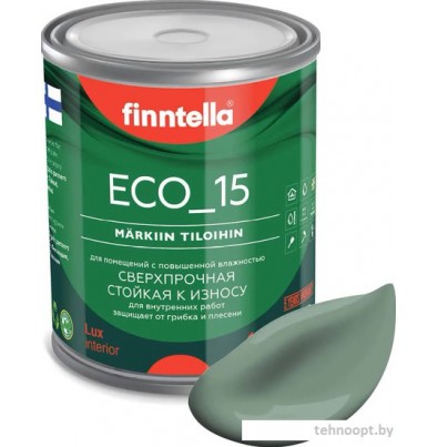 Краска Finntella Eco 15 Naamiointi F-10-1-1-FL041 0.9 л (зеленый хаки)