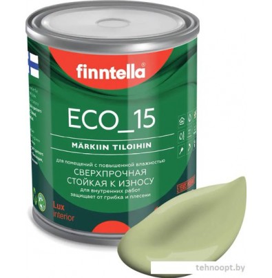 Краска Finntella Eco 15 Vihrea Tee F-10-1-1-FL033 0.9 л (пастельно-зеленый)