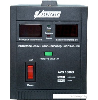 Стабилизатор напряжения Powerman AVS 1000D Black