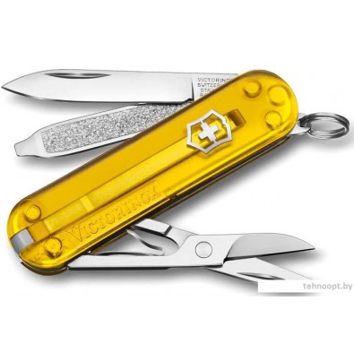 Мультитул Victorinox Classic SD Transparent (желтый)