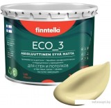 Краска Finntella Eco 3 Wash and Clean Hirssi F-08-1-3-LG133 2.7 л (паст.-желтый)