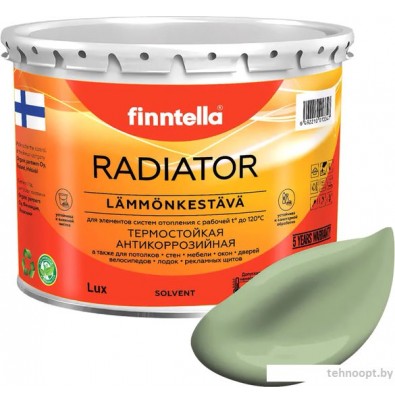 Краска Finntella Radiator Sypressi F-19-1-3-FL026 2.7 л (светло-зеленый)