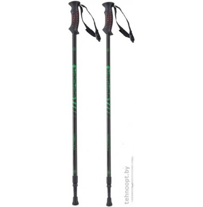 Палки для скандинавской ходьбы Berger Oxygen 77-135 (черный/зеленый)