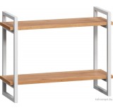 Полка LoftyHome Мальборк 2 1556405 (дуб с белым основанием)