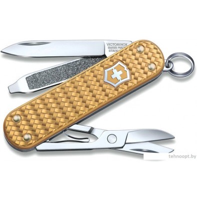 Нож-брелок Victorinox Classic Precious Alox 0.6221.408G (золотистый)
