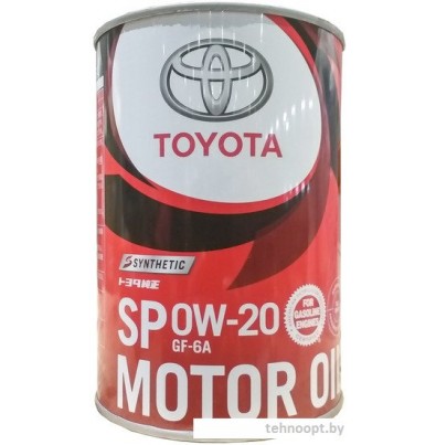 Моторное масло Toyota Motor Oil SP GF-6A 0W-20 1л