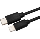 Rexant 18-1827 USB Type-C - Lightning (1 м, черный)