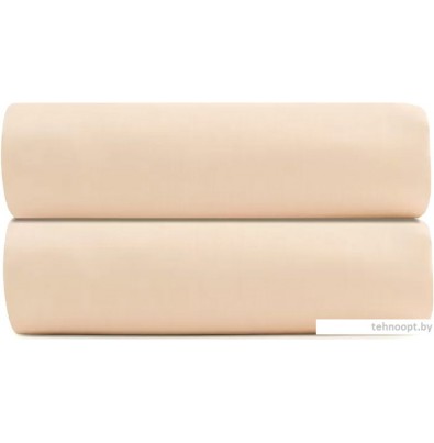 Постельное белье Tkano Essential на резинке TK20-FS0019 (бежево-розовый)