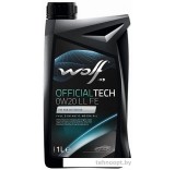 Моторное масло Wolf OfficialTech 0W-20 LL FE 1л
