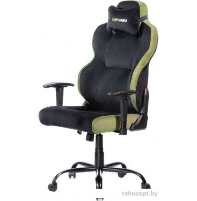 Кресло VMM Game Unit Velour Upgrade XD-A-VRBKGN-B23 (черный/зеленый)