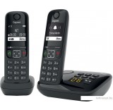 Радиотелефон Gigaset AS690A DUO RUS (черный)