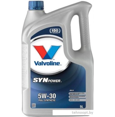 Моторное масло Valvoline SynPower ENV C2 5W30 874309 5л