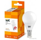 Светодиодная лампочка IEK LED Globe G45 600lm 3000K E14