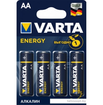 Батарейка Varta Energy LR6 AA Alkaline 04106213414 4 шт