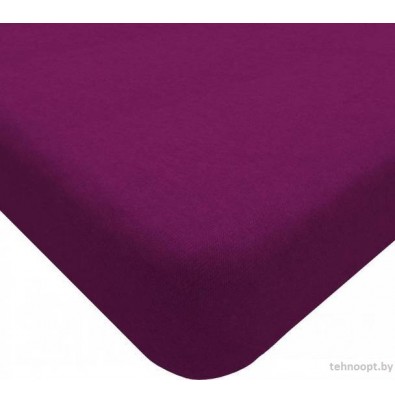 Постельное белье Luxsonia Трикотаж 200x200 Мр0010-18 (фуксия)