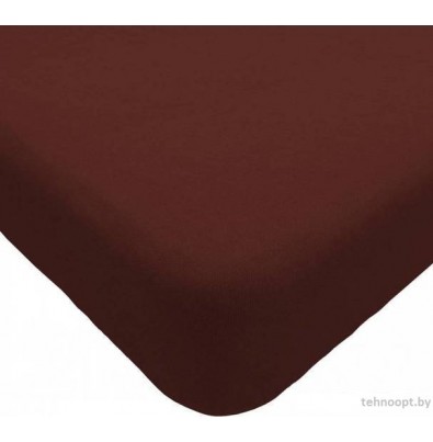Постельное белье Luxsonia Трикотаж 200x200 Мр0010-21 (шоколадный)