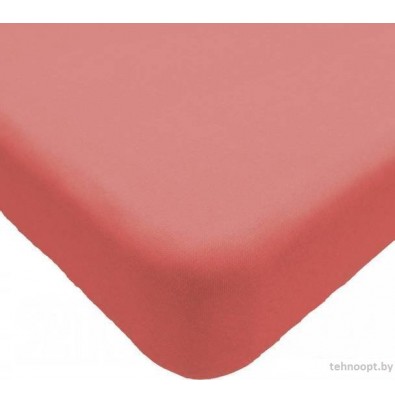 Постельное белье Luxsonia Трикотаж 200x200 Мр0010-7 (коралловый)