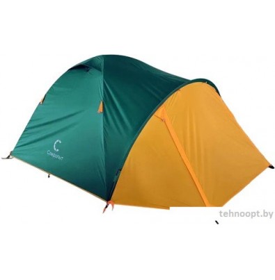 Треккинговая палатка Следопыт Selenga 4 (зеленый/оранжевый)