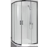 Душевой уголок Aquatek AQ ARI RO10020BL 100x100 (черный/прозрачное стекло)