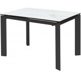 Кухонный стол M-City Corner 120 High Gloss 614М04878 (Statuario керамика/черный)