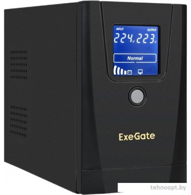 Источник бесперебойного питания ExeGate SpecialPro Smart LLB-1000.LCD.AVR.1SH.2C13 EX292787RUS