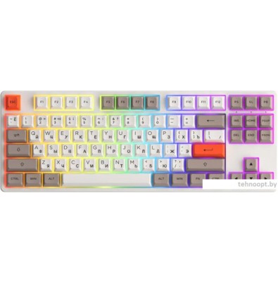 Клавиатура Akko 5087S White (Akko Cream Yellow V3)