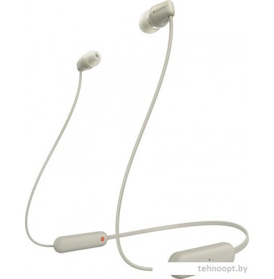 Наушники Sony WI-C100 (бежевый)