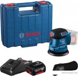 Эксцентриковая шлифмашина Bosch GEX 185-LI Professional 06013A5021 (с 1-м АКБ, кейс)