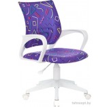 Компьютерное кресло Бюрократ Burokids 1W 1920838 (фиолетовый Sticks 08/пластик белый)