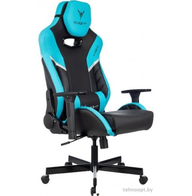 Игровое (геймерское) кресло Knight Thunder 5X (черный/голубой)