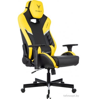 Игровое (геймерское) кресло Knight Thunder 5X (черный/желтый)