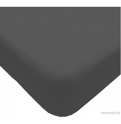 Постельное белье Luxsonia Трикотаж на резинке 80x200 Мр0010-25 5250ТД (графит)