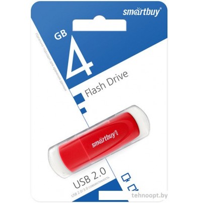 USB Flash SmartBuy Scout 4GB (красный)