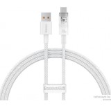 Кабель Baseus Explorer Series Fast Charging Cable with Smart Temperature Control 100W USB Type-A - USB Type-C (1 м, белый)