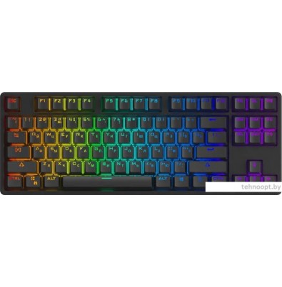Клавиатура Akko 5087S Black Shine-Through (Akko Cream Yellow V3)