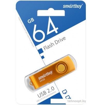 USB Flash SmartBuy Twist 64GB (желтый)