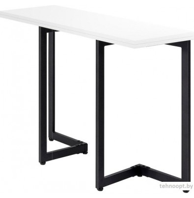 Кухонный стол Millwood Арлен 2 38-76x120x76 (белый/металл черный)