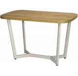 Кухонный стол Millwood Лофт Мюнхен Л 160x80x75 (дуб золотой Craft/металл белый)