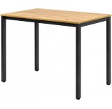 Кухонный стол Millwood Сеул Л 100x60x75 (дуб золотой Craft/металл черный)