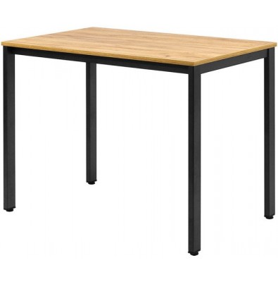 Кухонный стол Millwood Сеул Л 100x60x75 (дуб золотой Craft/металл черный)
