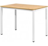 Кухонный стол Millwood Сеул Л 100x60x75 (дуб золотой Craft/металл белый)