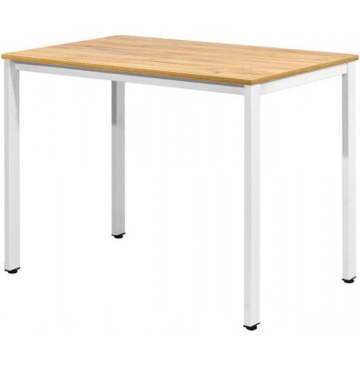 Кухонный стол Millwood Сеул Л 100x60x75 (дуб золотой Craft/металл белый)